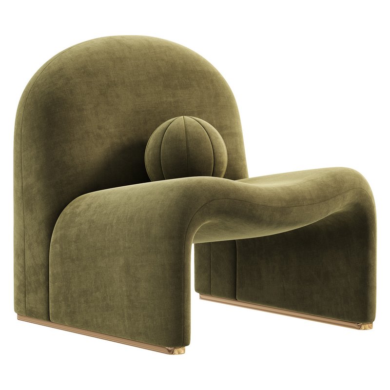 Boucle Alky Lounge Chair Giancarlo Piretti - Image 3