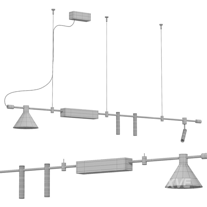 Horizontal Linear LED Pendant Lamp - Image 4