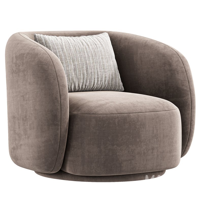 Poole Swivel Lounge Chair By Poly Bark - Image 5