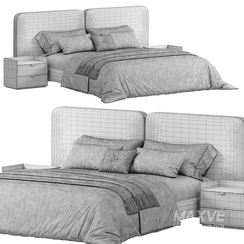 Tatlin Cover Bed by Rodolfo Dordoni - Image 4