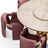 Sari lounge chair and Petrus round dining table - Thumbnail 2