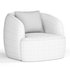 Gwyneth Ivory Boucle Swivel Chair by CB2 - Thumbnail 3