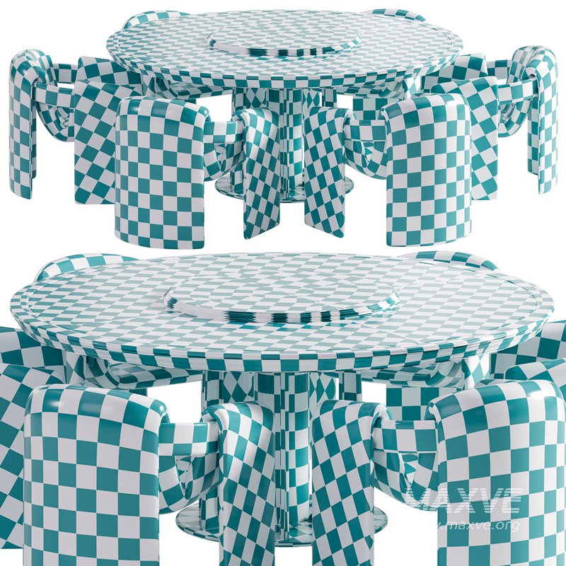 Sari lounge chair and Petrus round dining table - Image 5