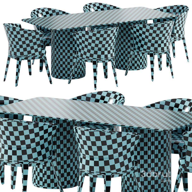 Sari lounge chair and Petrus round dining table - Image 5