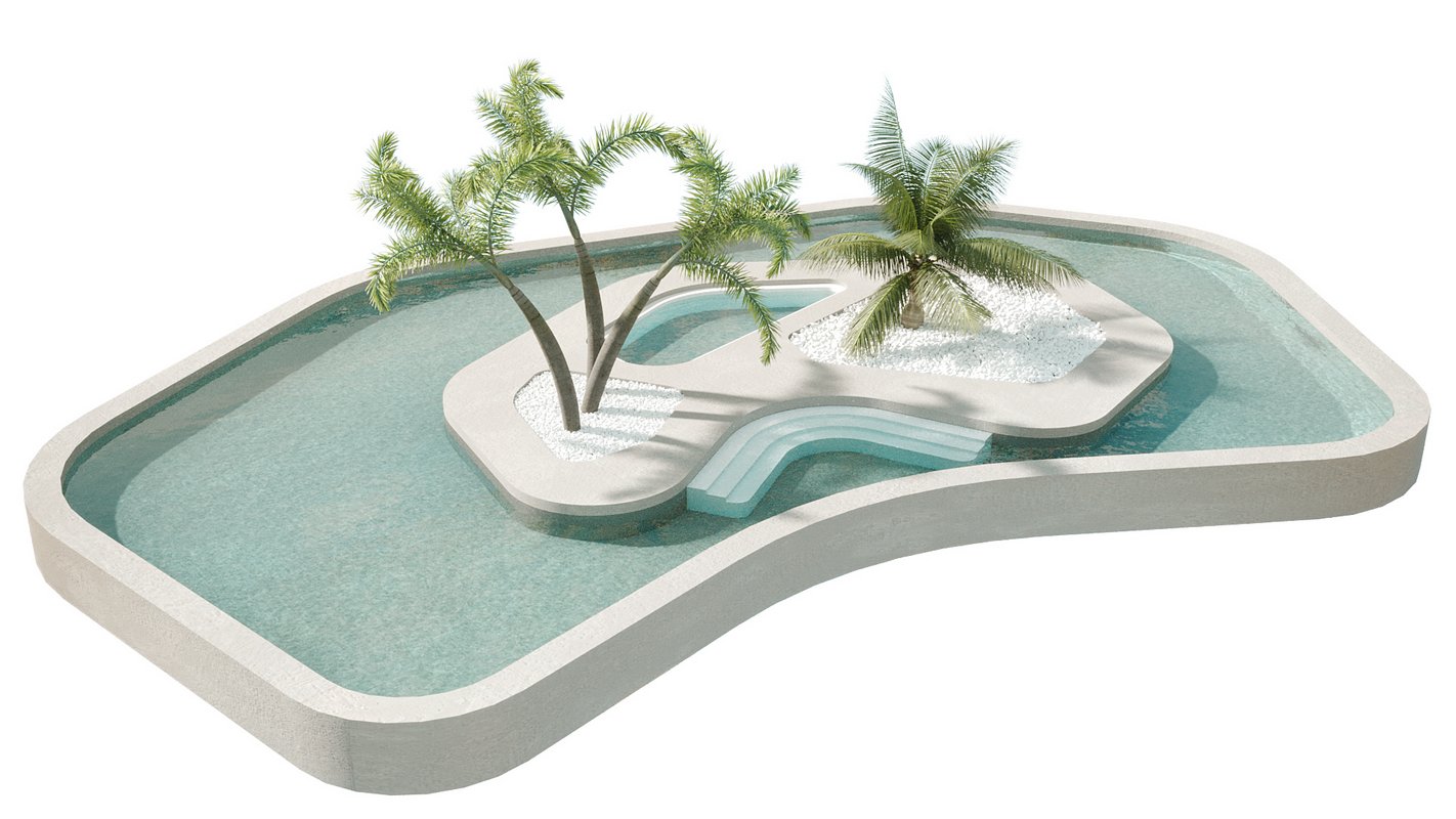 Landscape and pool - Image 1