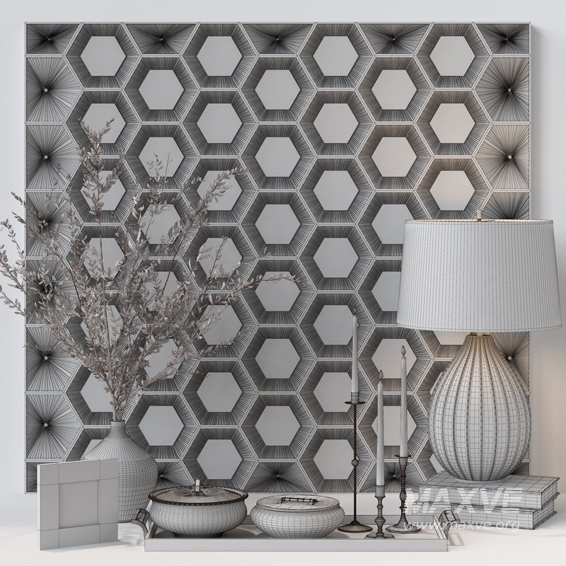 ANTIQUE BRAEE DECORATIVE SET 01 - Image 4