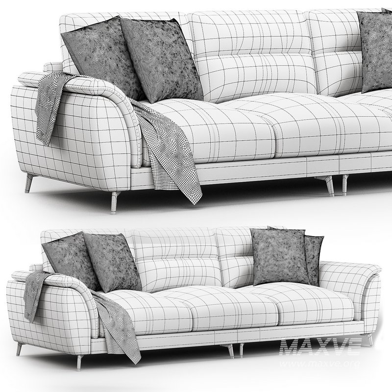 Modern Pillow Sofa by Litfad - Image 4