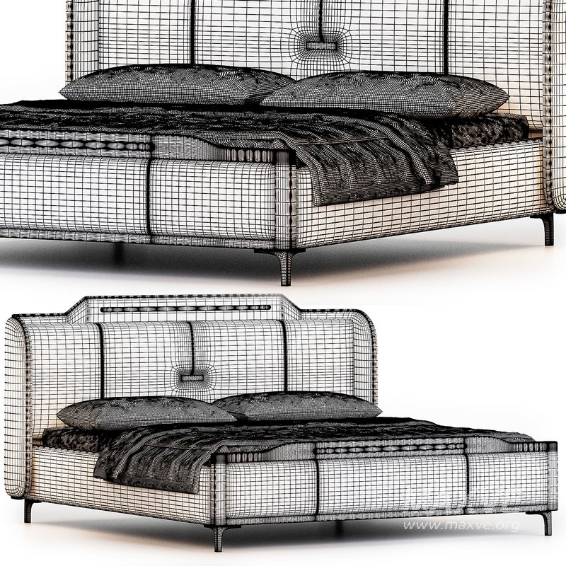 Modern Upholstered bed by Litfad - Image 3