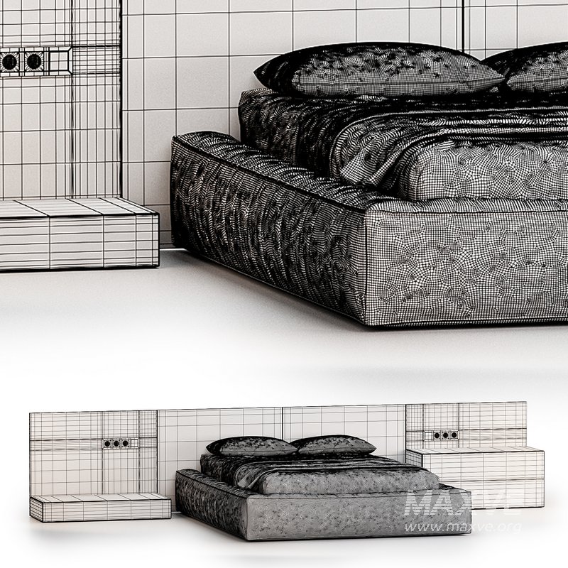 Modern Upholstery Bed by Litfad - Image 4