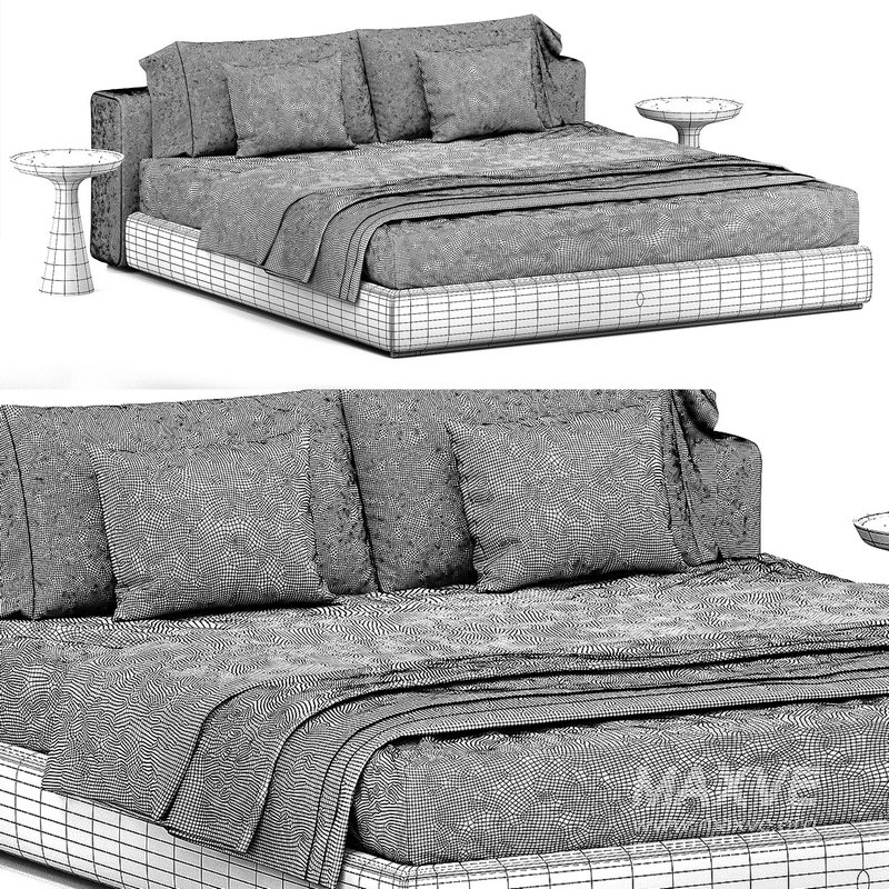 Groundpiece bed by Flexform - Image 4