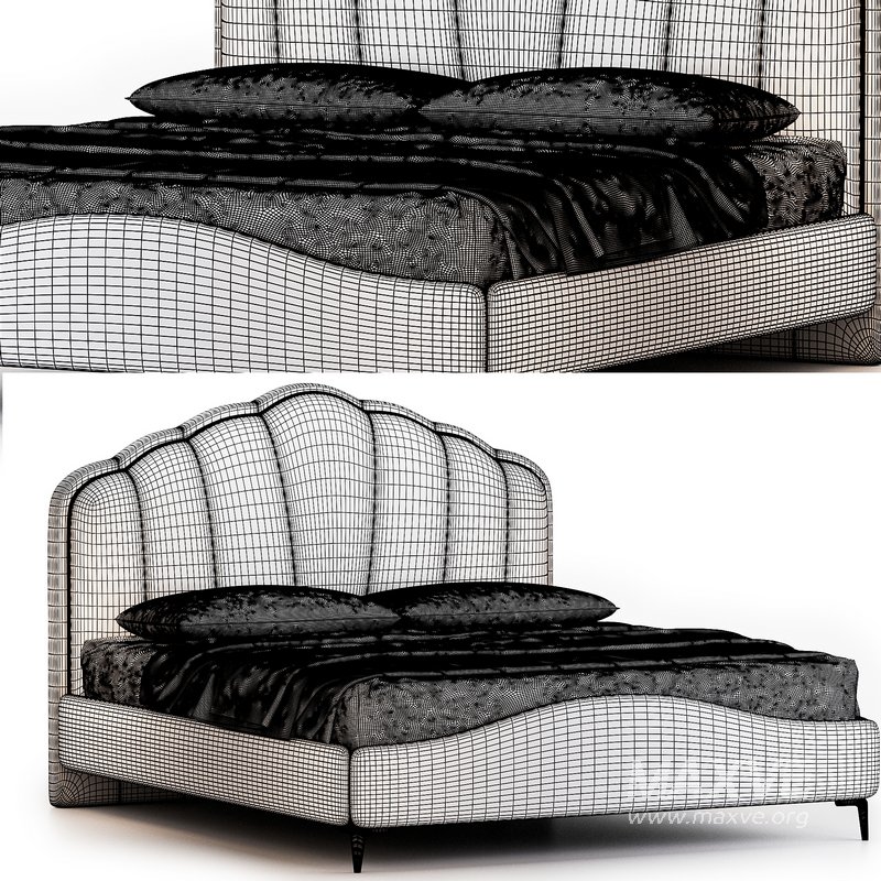 Elegant Upholstered bed by Litfad - Image 3
