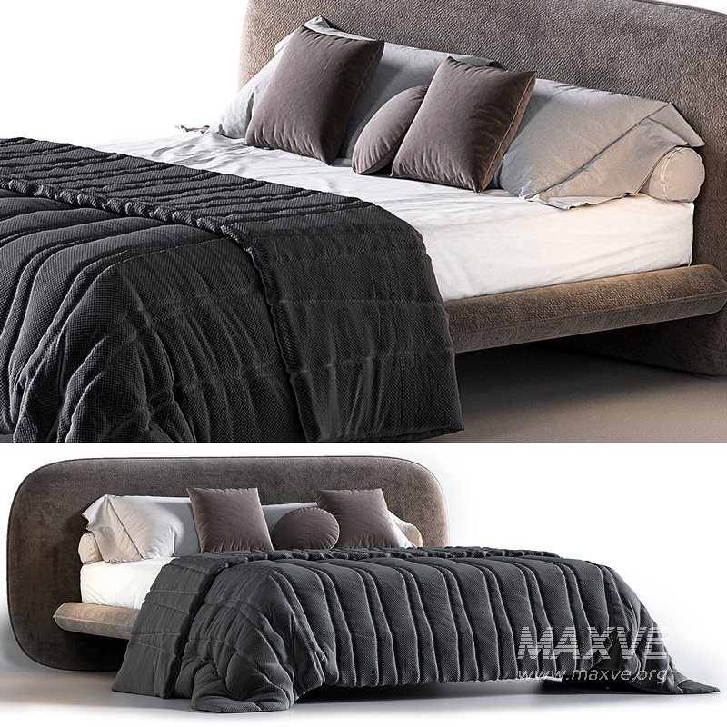 wabi bed by saba italia - Image 1