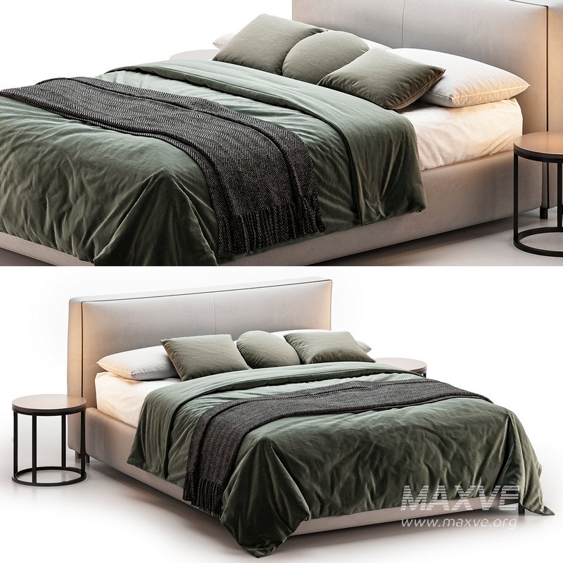 Curved Modern Bed by West Elm - Image 1