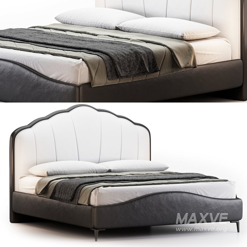 Elegant Upholstered bed by Litfad - Image 1