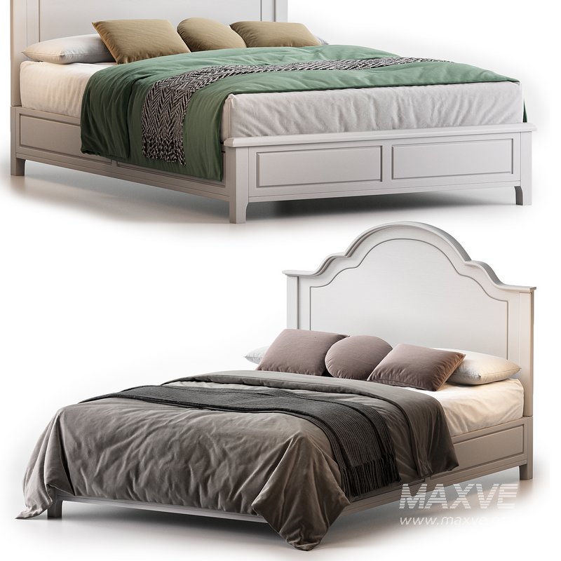 Modern Solid Bed by Litfad - Image 1