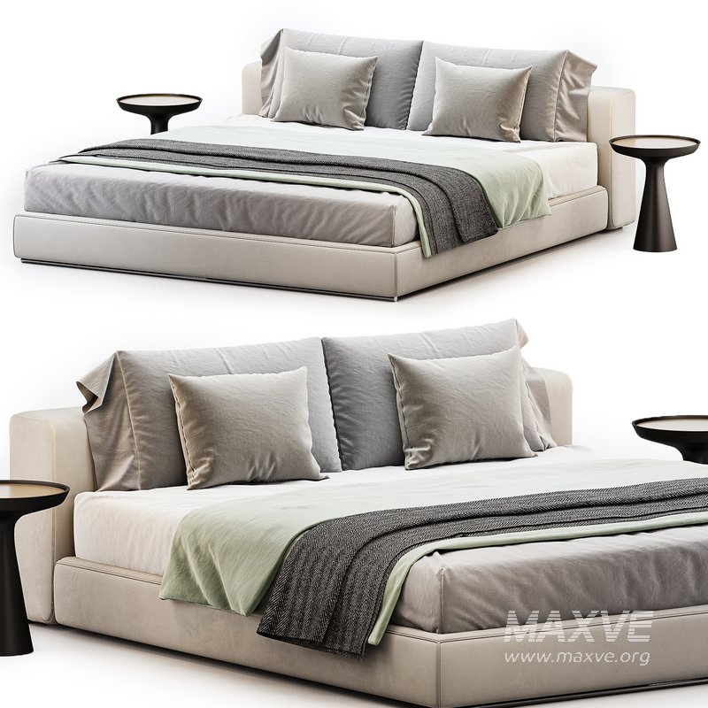 Groundpiece bed by Flexform - Image 2