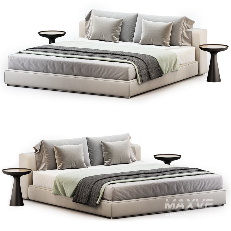 Groundpiece bed by Flexform - Image 3