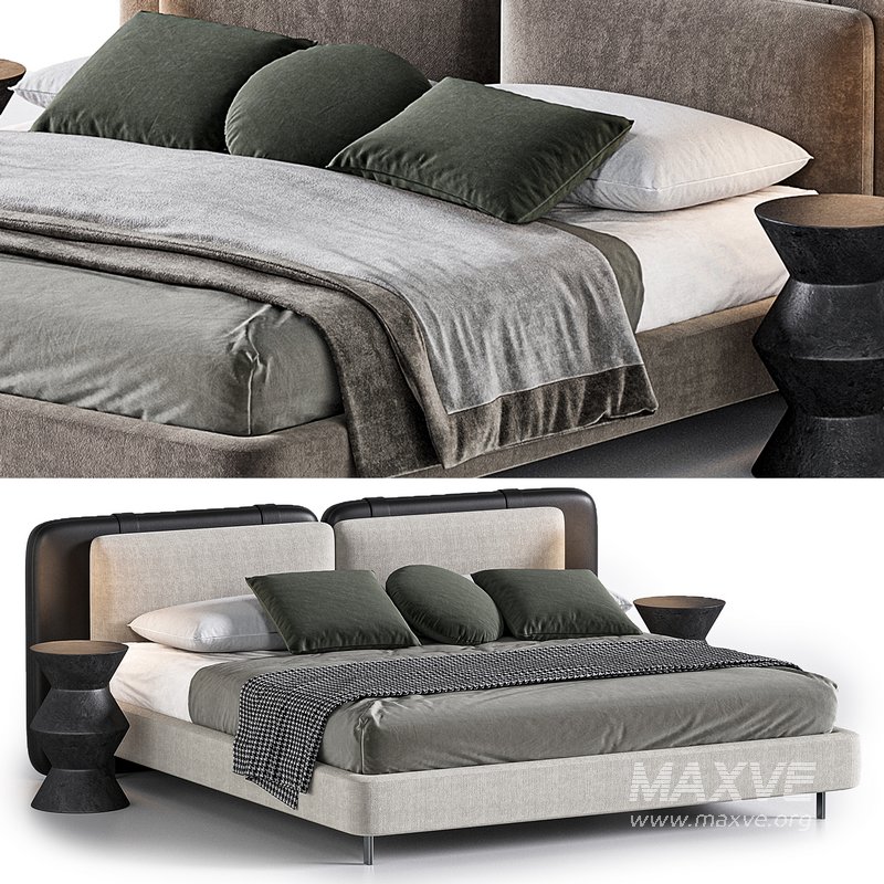 Tatlin Soft bed by Minotti - Image 1