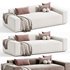 Faible Grey Performance Velvet Sofa - Thumbnail 2