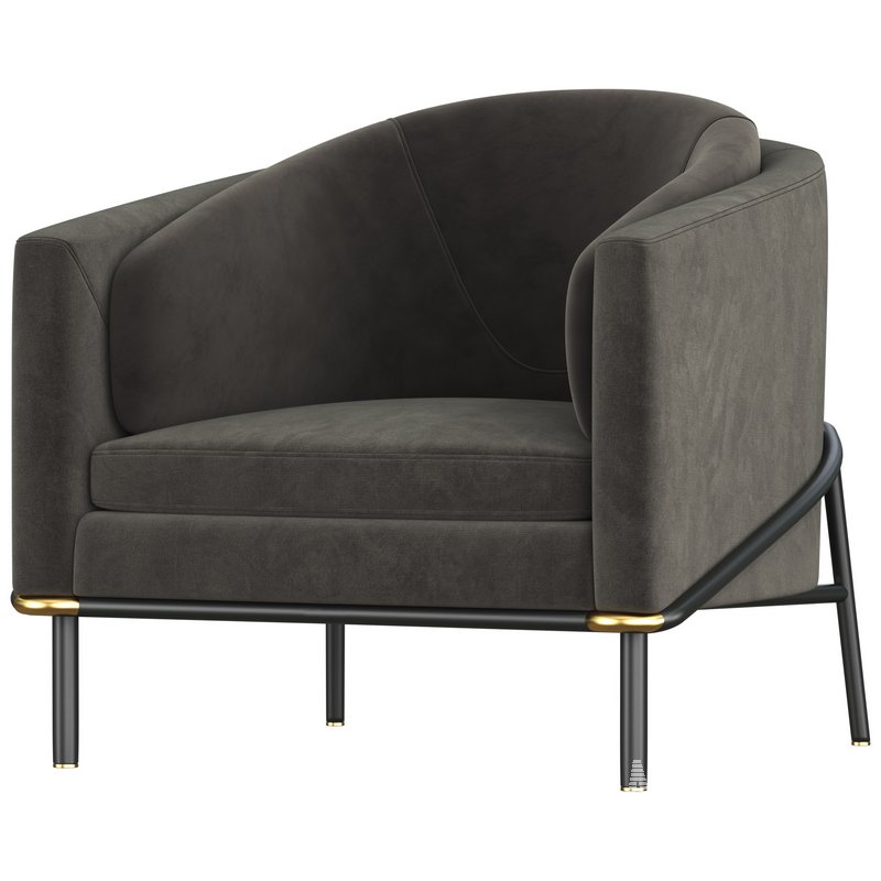 Minotti Fil noir Armchair - Image 3
