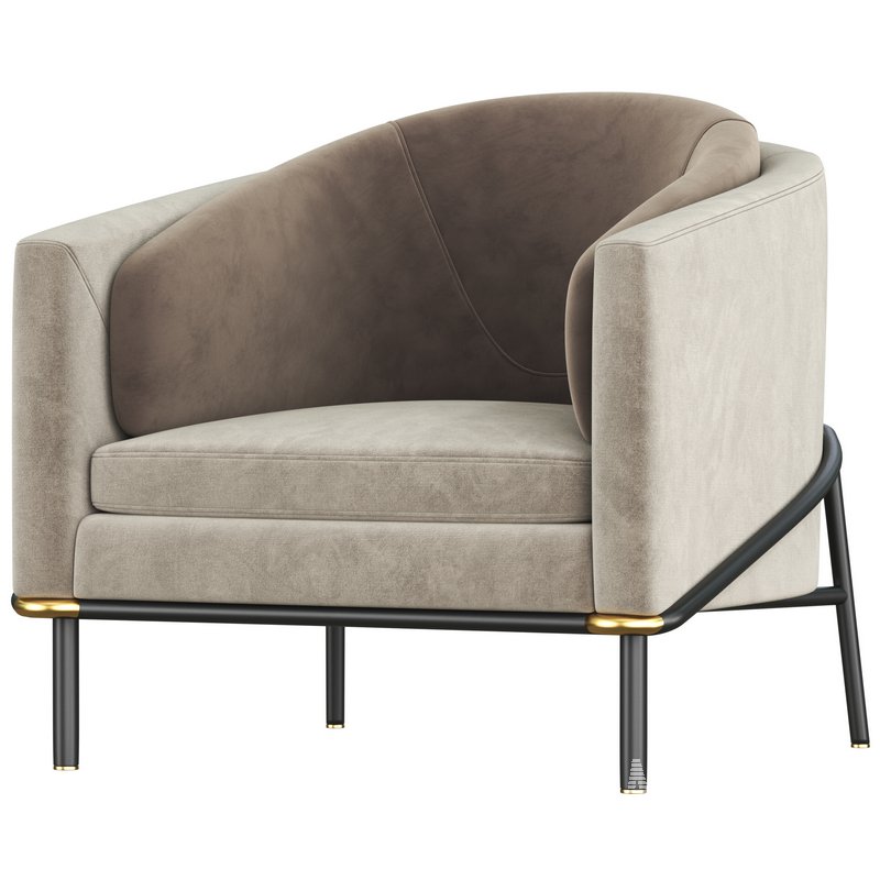 Minotti Fil noir Armchair - Image 4