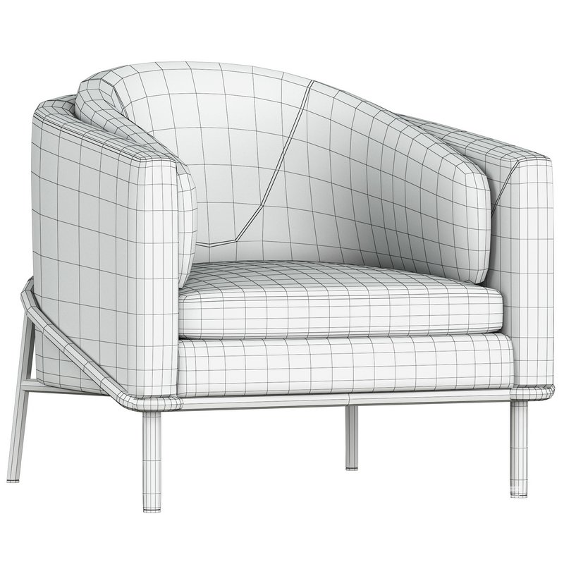 Minotti Fil noir Armchair - Image 2