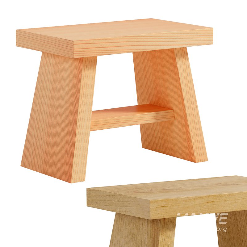 Hinoki Bath Stool - Image 2
