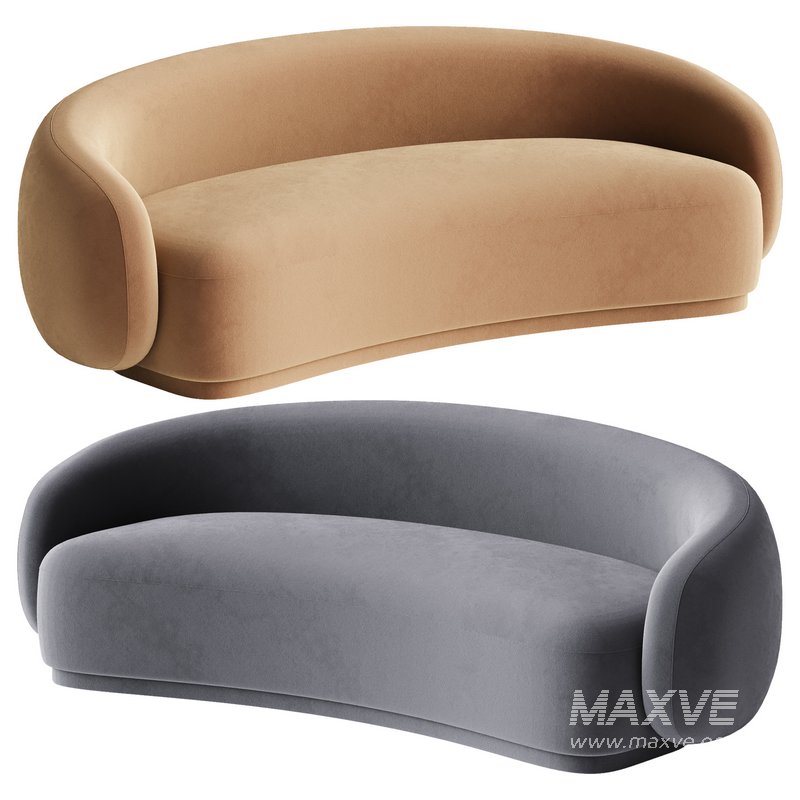 Kendall Velvet Sofa - Image 1