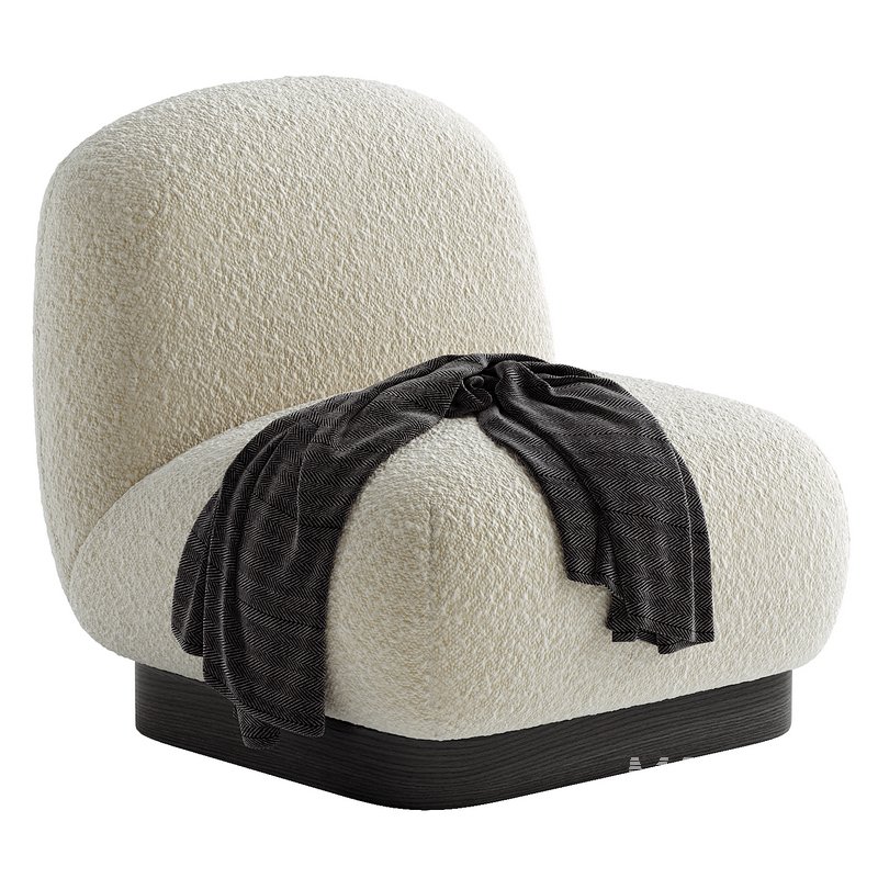 Boucle armchair Elsie - Image 1