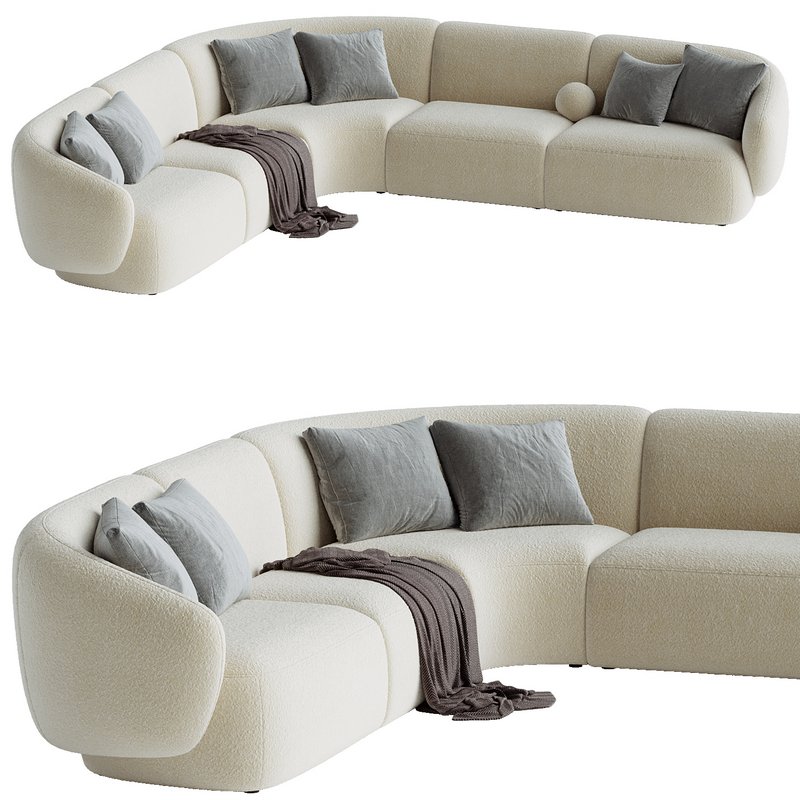 Auburn Performance Fabric L-Shape Sectional Sofa - Image 1