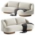 ATHENA 3-SEATER BUTTERFLY SOFA - Thumbnail 1