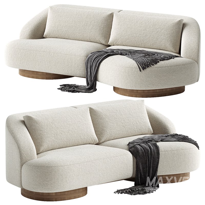 ATHENA 3-SEATER BUTTERFLY SOFA - Image 1