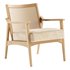 Modern Farmhouse Wood Lounge Armchair - Thumbnail 1