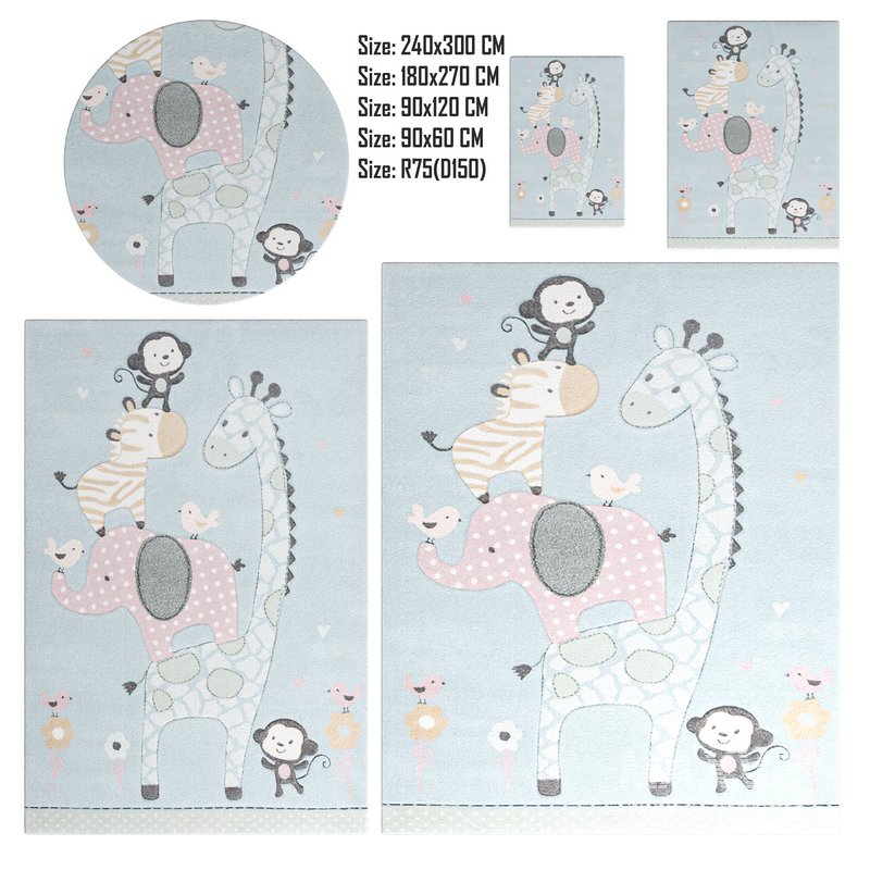 CRK120K Carousel Kids Area Rugs By SAFAVIEH - Image 1