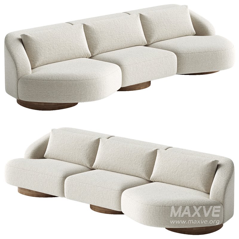 ATHENA 4-SEATER BUTTERFLY SOFA - Image 1