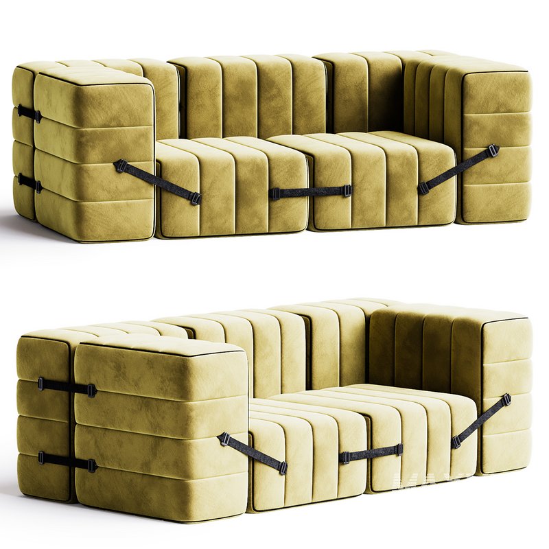 Curt Sofa System – Cornhusk - Image 1