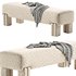 LESLEE UPHOLSTERED BENCH - Thumbnail 1