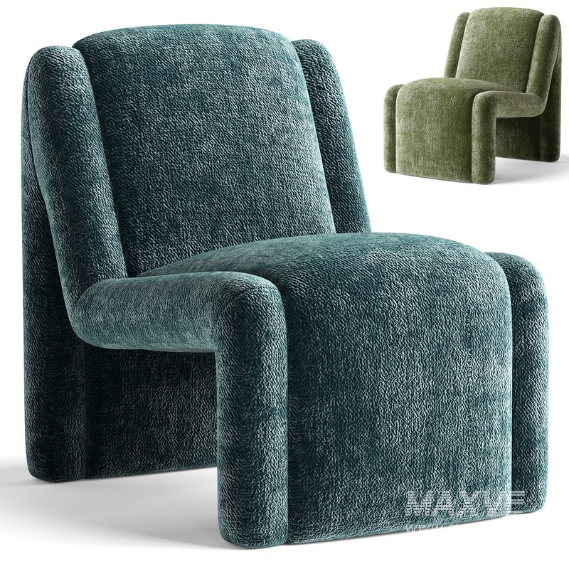 McCall Chenille Accent Chair - Image 1