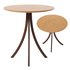 EXPORMIM BISTRO Round oak table - Thumbnail 2