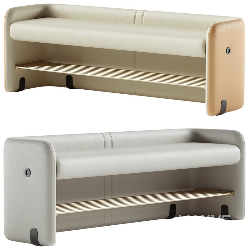 Upholstered Modern Entryway Short Bench - Image 1