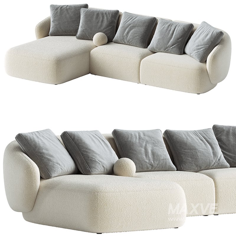 Auburn Performance Fabric Chaise Sectional Sofa - Image 1