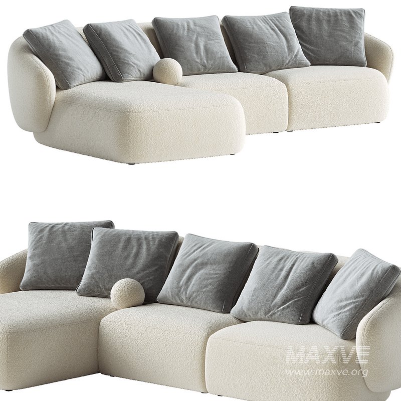 Auburn Performance Fabric Chaise Sectional Sofa - Image 2