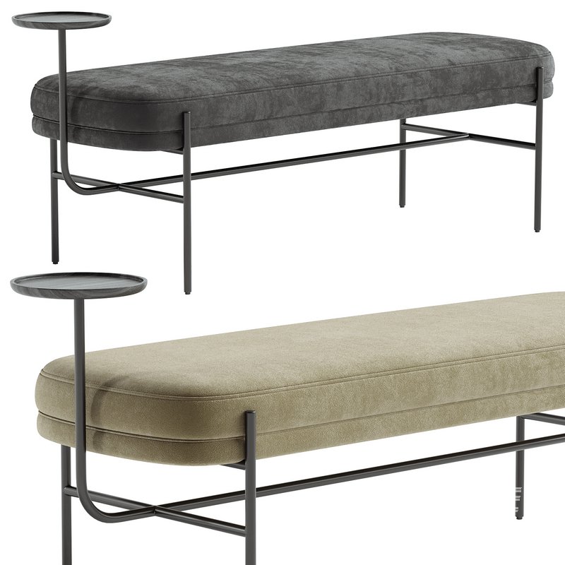 Novak Bench With Table - Image 2