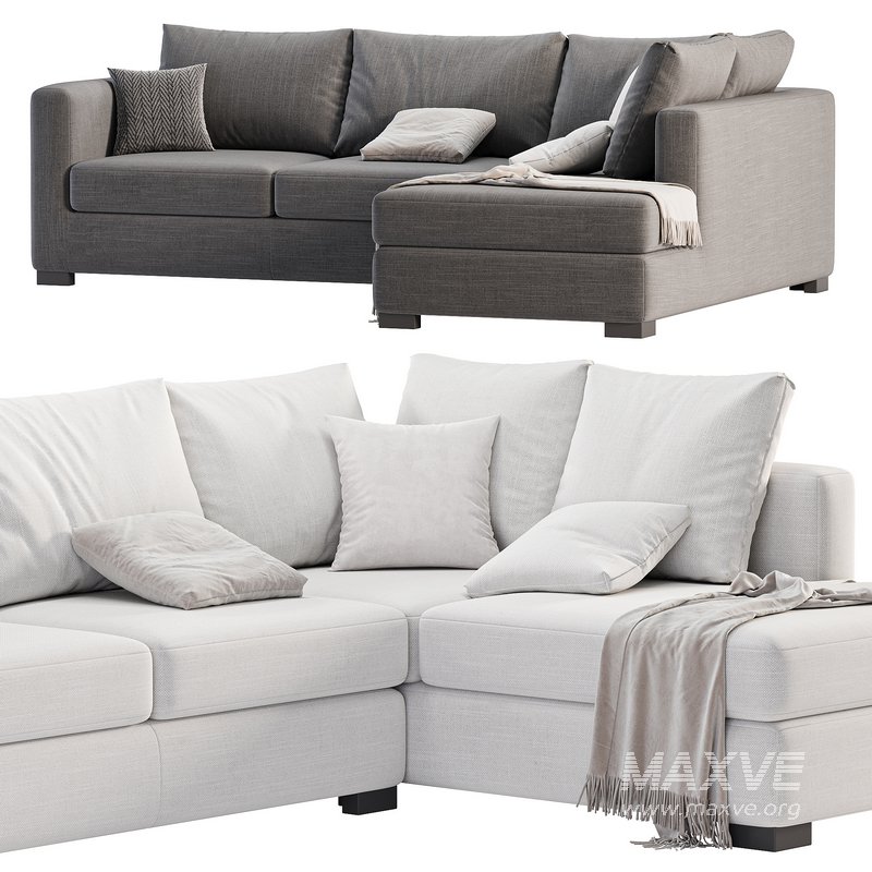 Blake Large Open End Corner Sofa by loomloft, sofas - Image 1