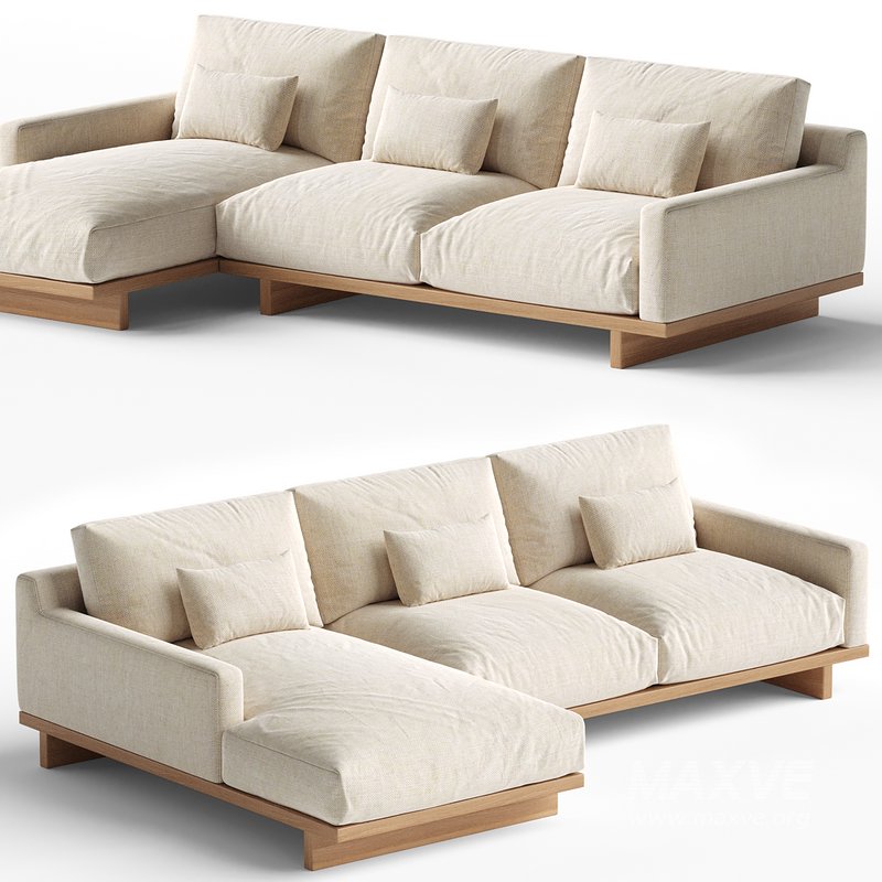 Mori Performance Fabric Chaise Sectional Sofa - Image 2
