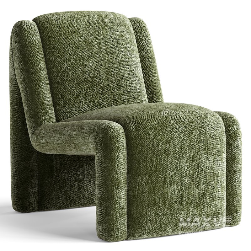 McCall Chenille Accent Chair - Image 2