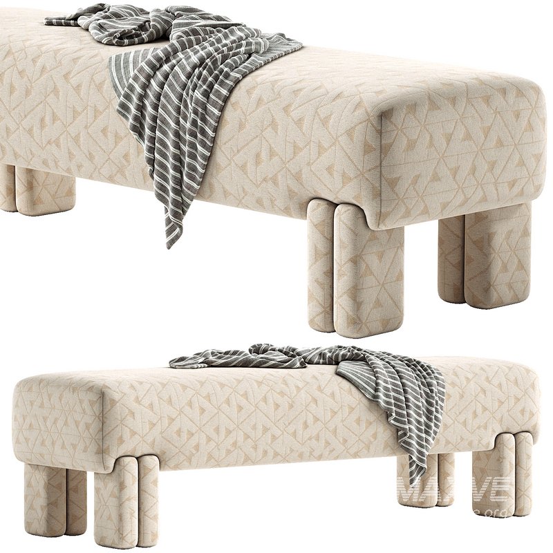 LESLEE UPHOLSTERED BENCH - Image 3
