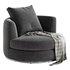 Hamilton Round Performance Fabric Swivel Armchair - Thumbnail 2