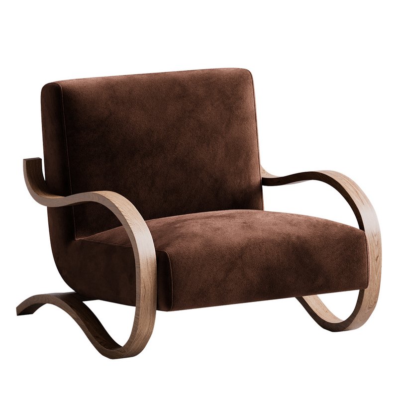 Herbin Leather Lounge Chair - Image 2