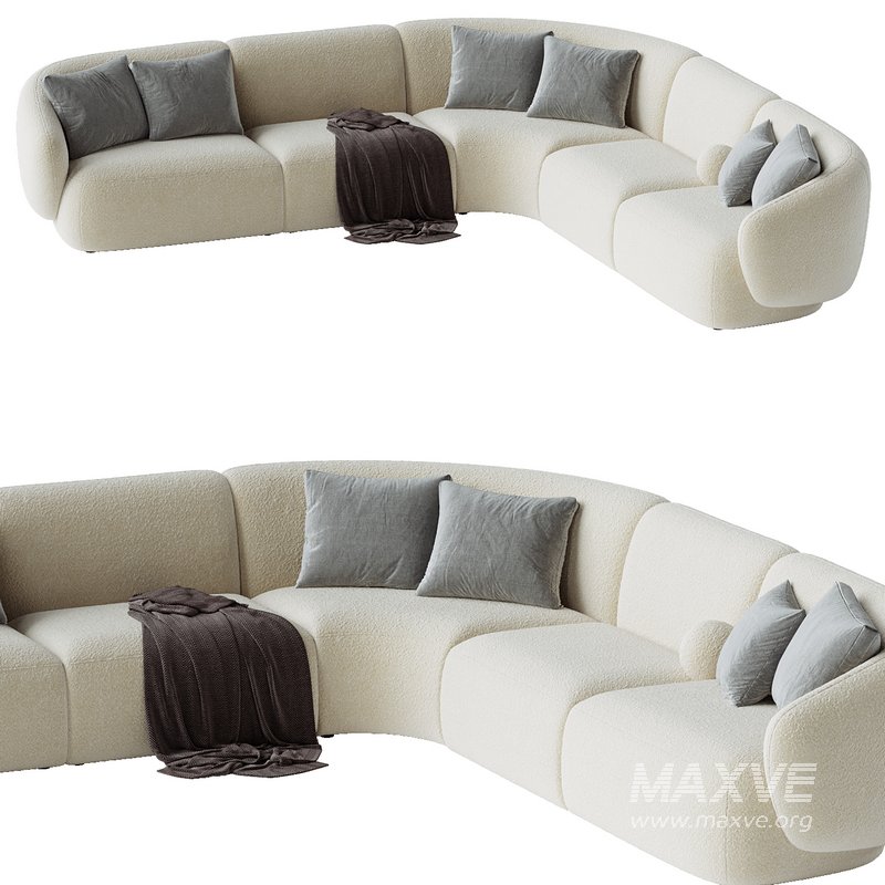 Auburn Performance Fabric L-Shape Sectional Sofa - Image 3